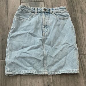 American apparel jean skirt